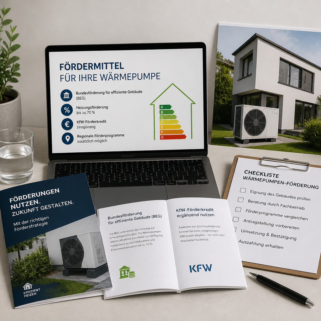 Infografik zur Förderprüfung für Wärmepumpen in Berlin und Brandenburg