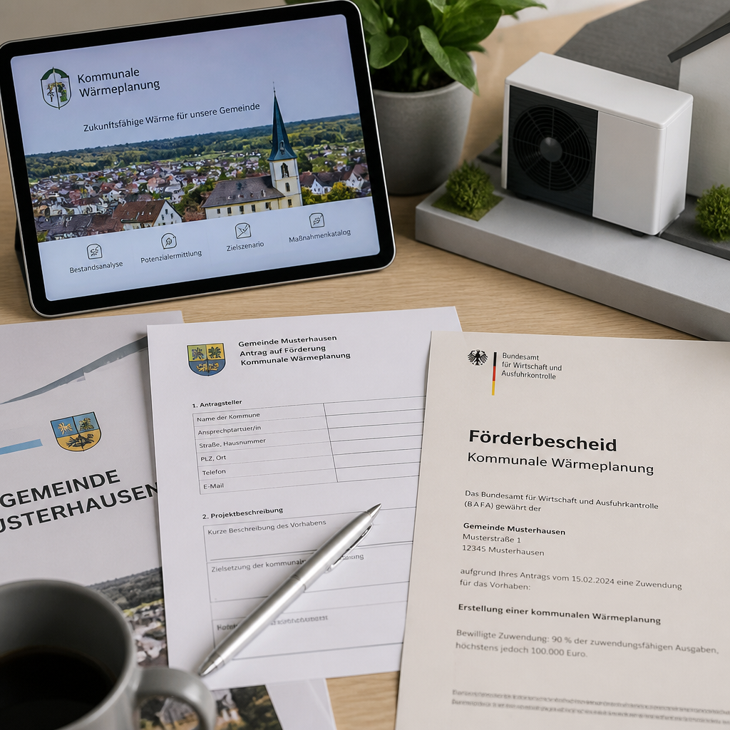 Checkliste für kommunale Wärmepumpenförderung und KfW 458 in Brandenburg