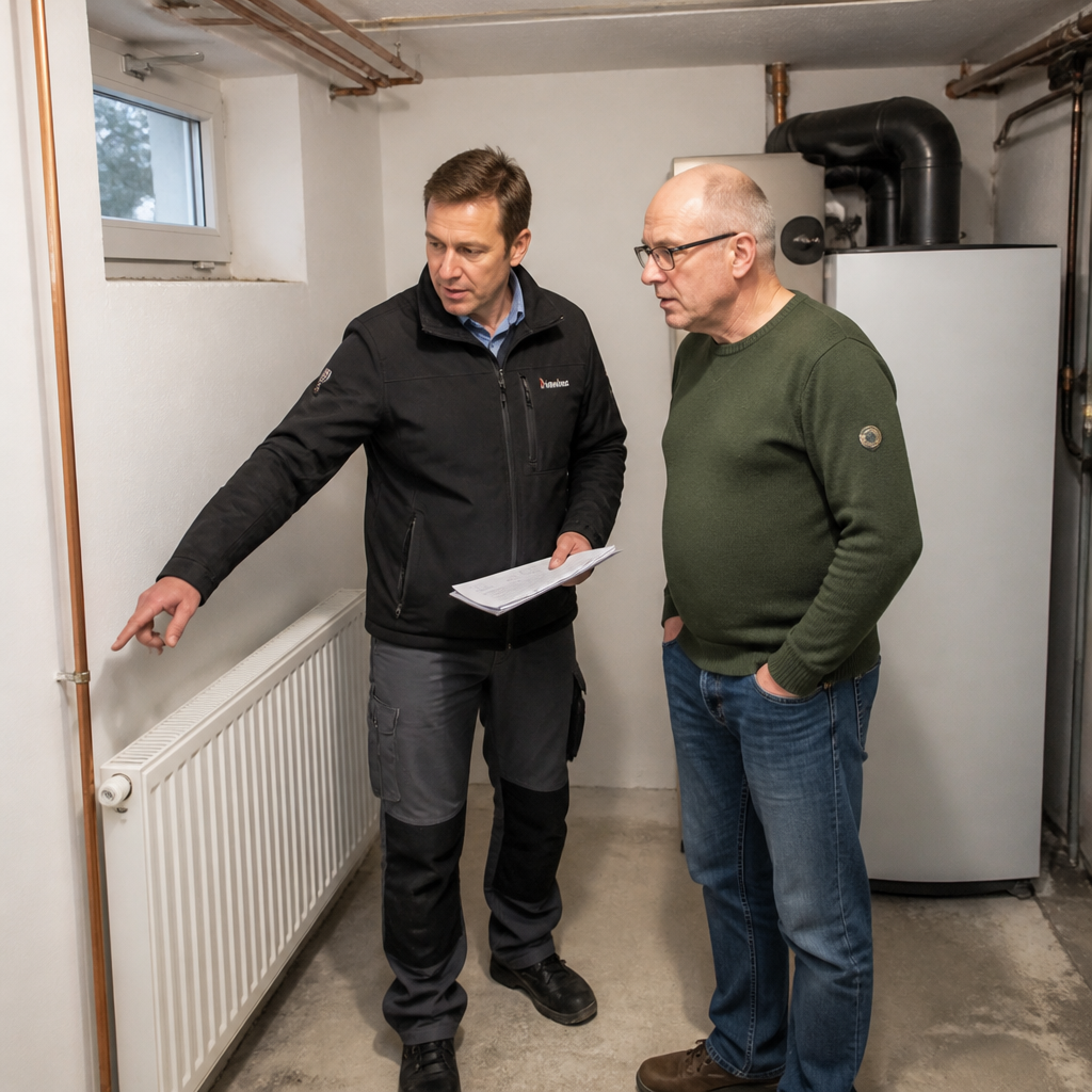 Technische Beratung zur Eignung einer Wärmepumpe im Bestandsgebäude