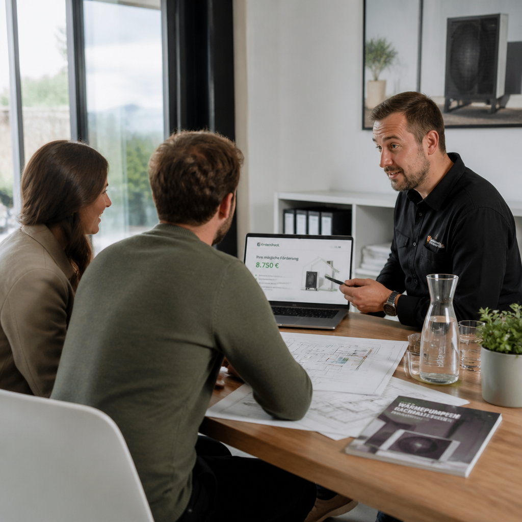 Planung einer Wärmepumpe mit Fördercheck