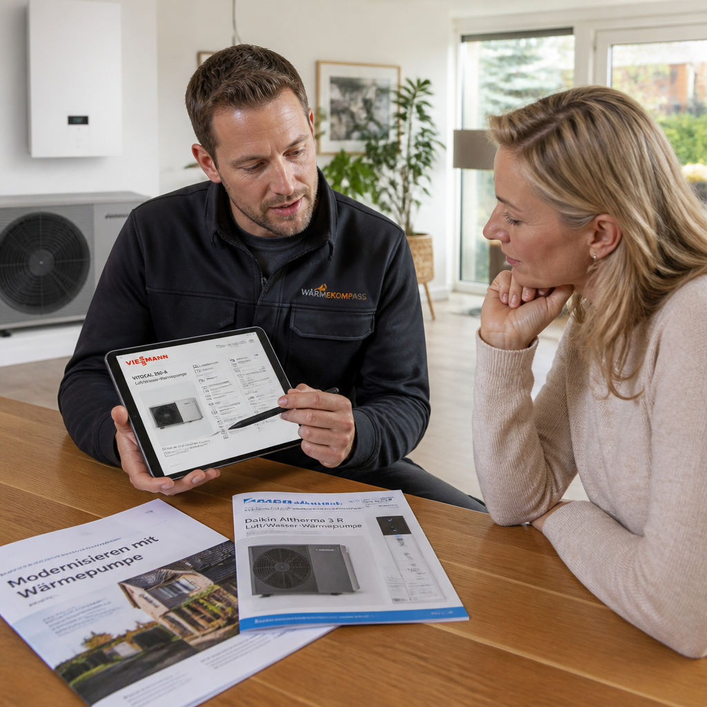 Vergleich von Wärmepumpenmodellen für ein Haus in Brandenburg